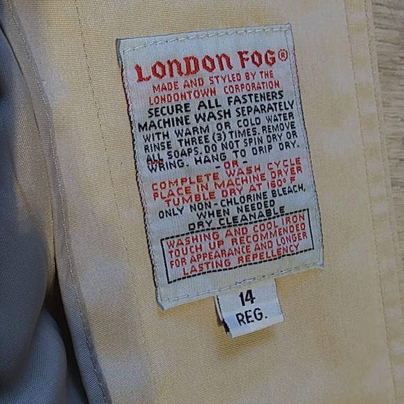 Vintage London Fog Women's Winter Trench Coat sz 14 - Picture 5 of 10